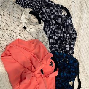 4 classy button downs. From Loft, The Limited, JCrew and Express.FREE 5Th SHIRT